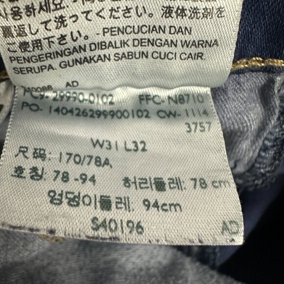 Levis 514 Blue Denim Jeans Mens Size 33 x 32 - Picture 8 of 8